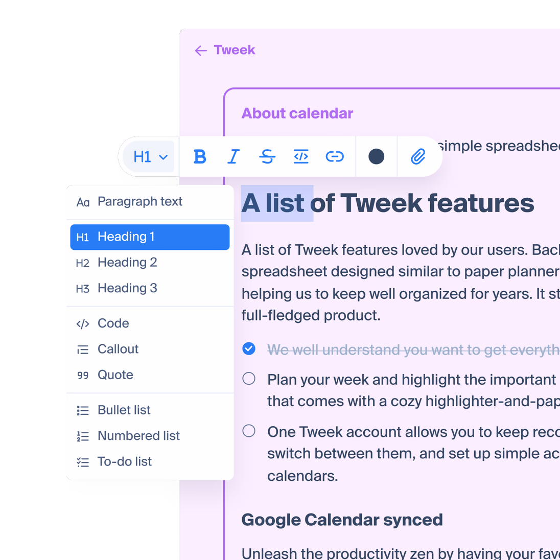 Open content text window with active toolbar | Octopus.do