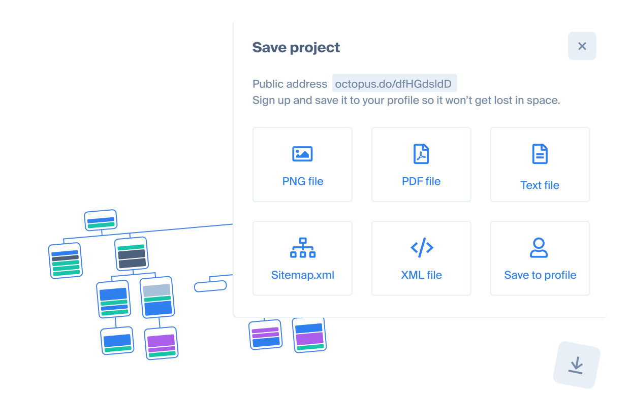 Free Visual Sitemap Generator From URL XML Sitemap Creator   139 Export 